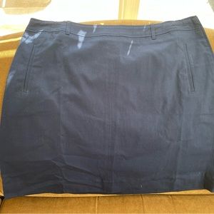 Talbots Women’s Straight Navy Blue Twill Skirt 18WP